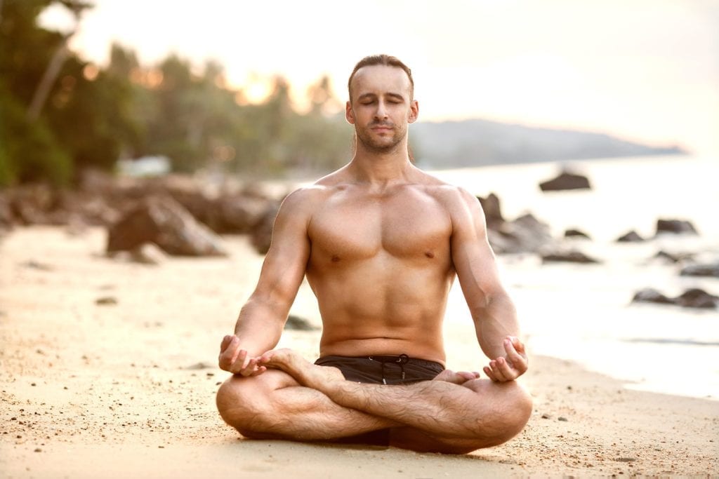 man meditating-min