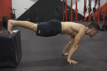 Elevated pseudo planche pushups