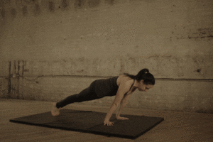 Leaning Plank hold