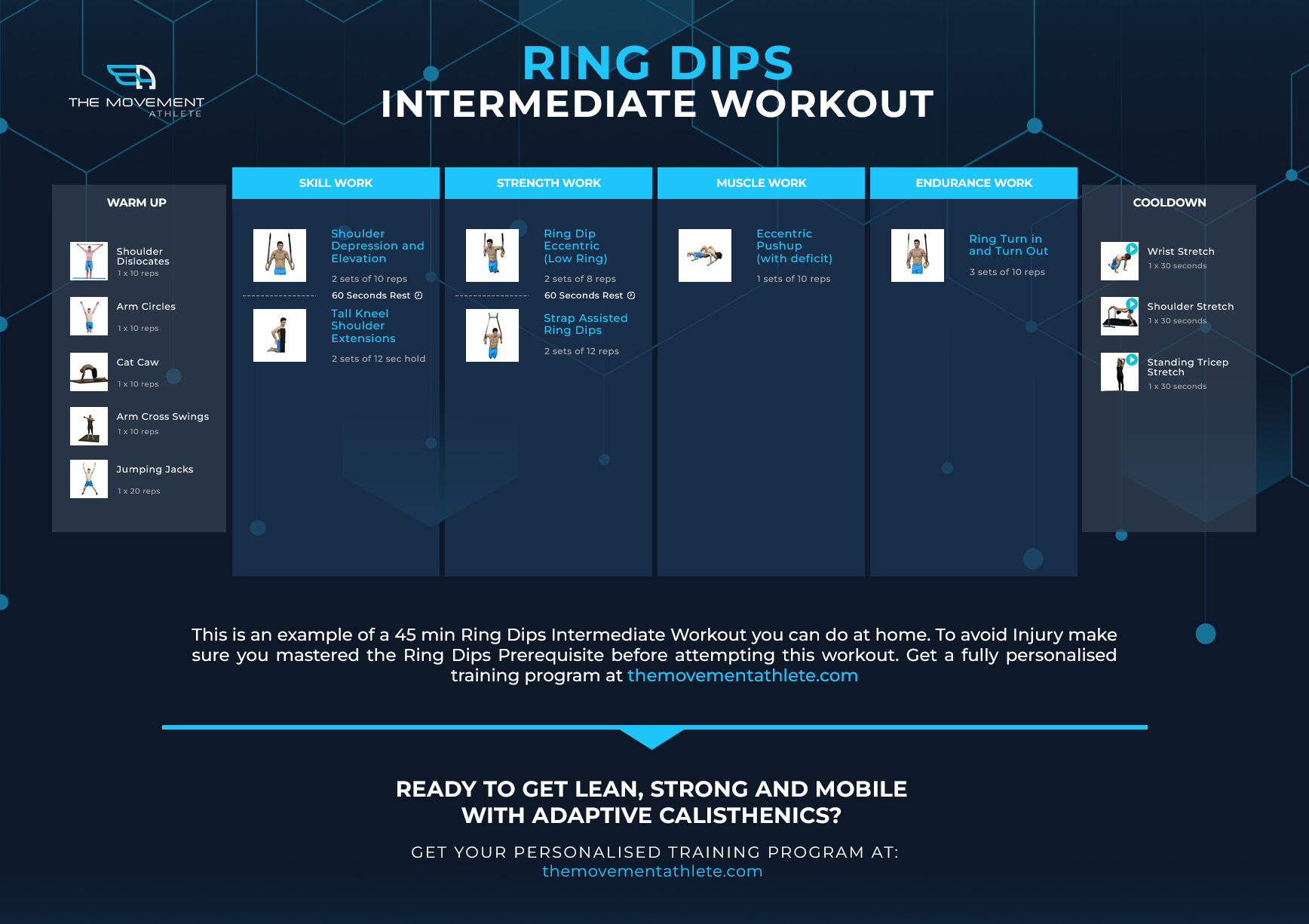 Ring Dips - Intermediate Workout