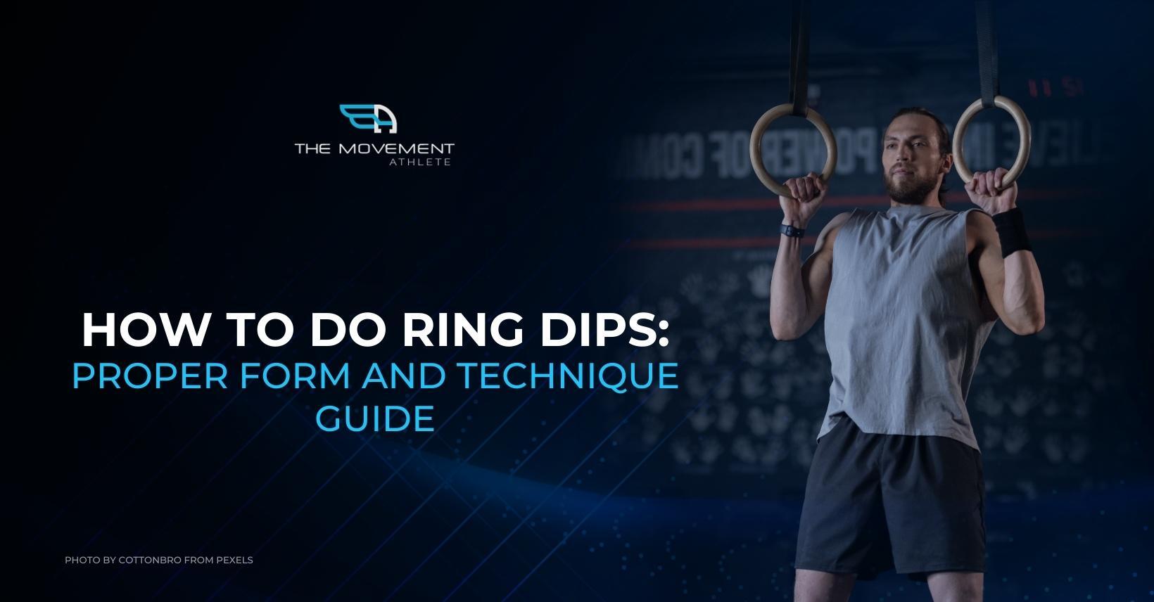 TMA How to do ring dips