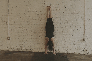 Wall Handstand Hold